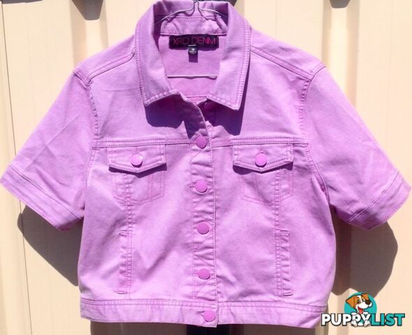 New Ladies Lilac Denim Jacket