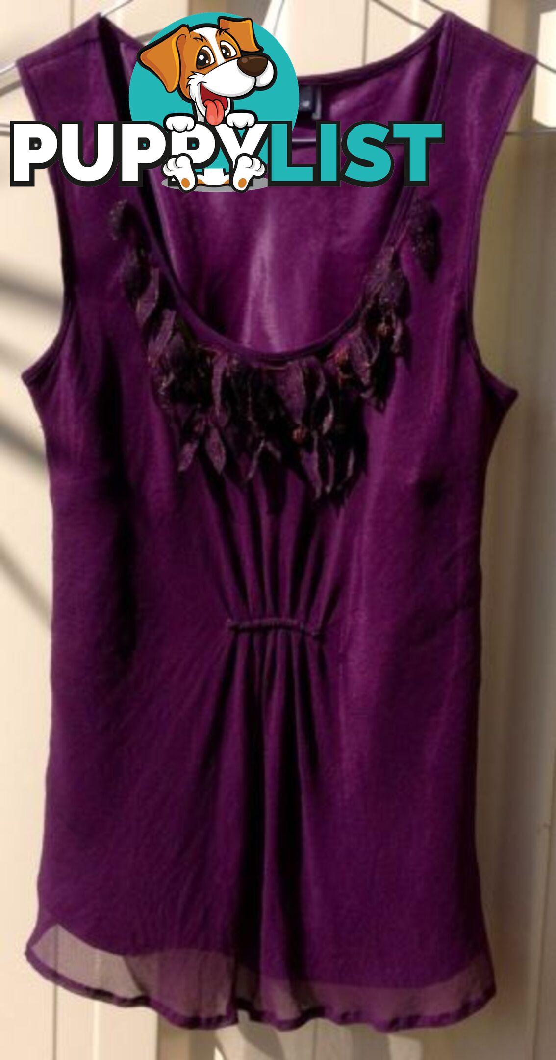 Purple Silk Designer Top