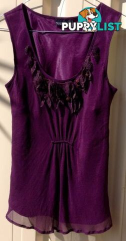 Purple Silk Designer Top