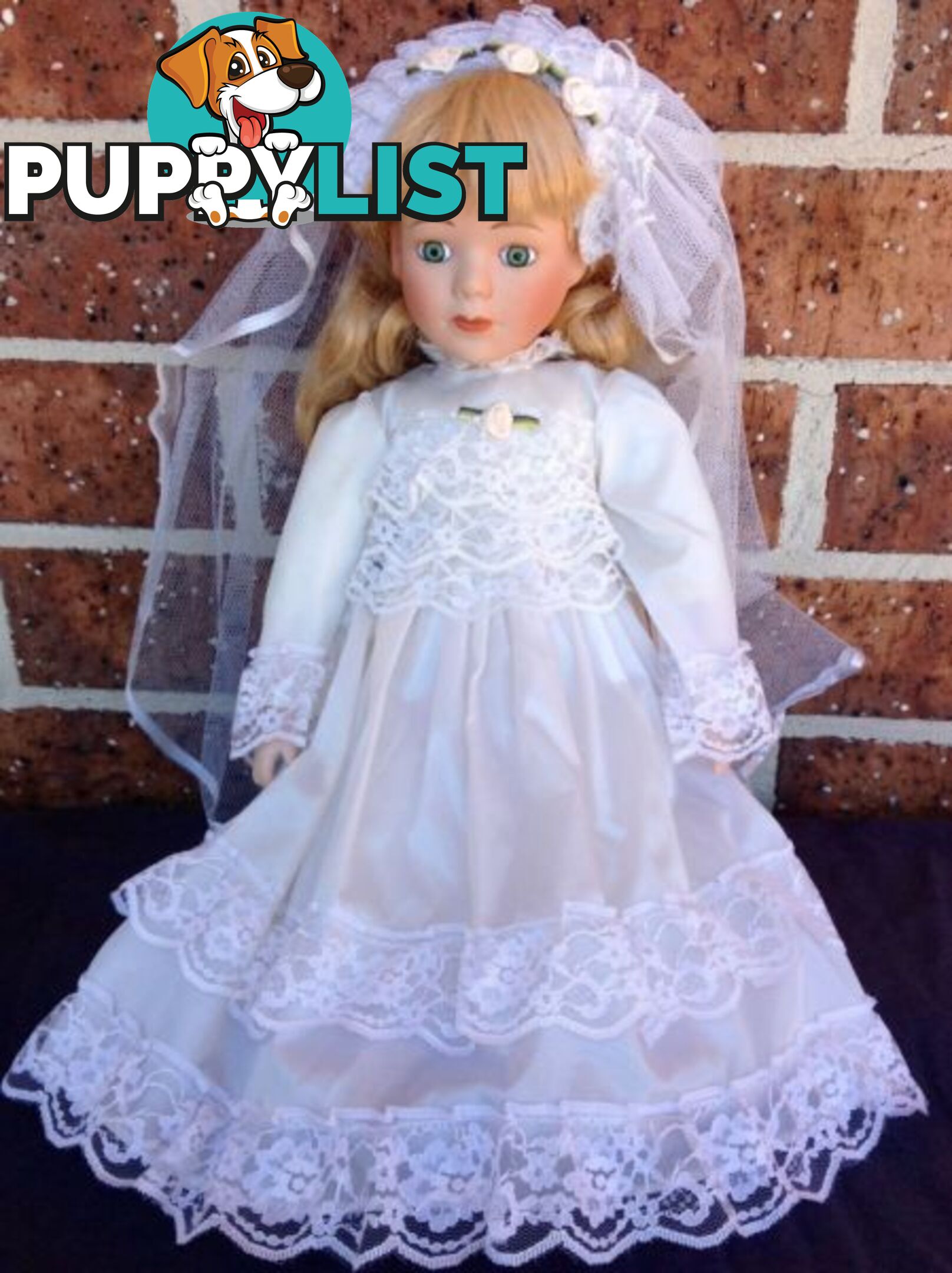 Beautiful Porcelain Bridal Doll