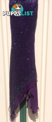 New " Liz Jordan " Gorgeous Silk Beaded Dress