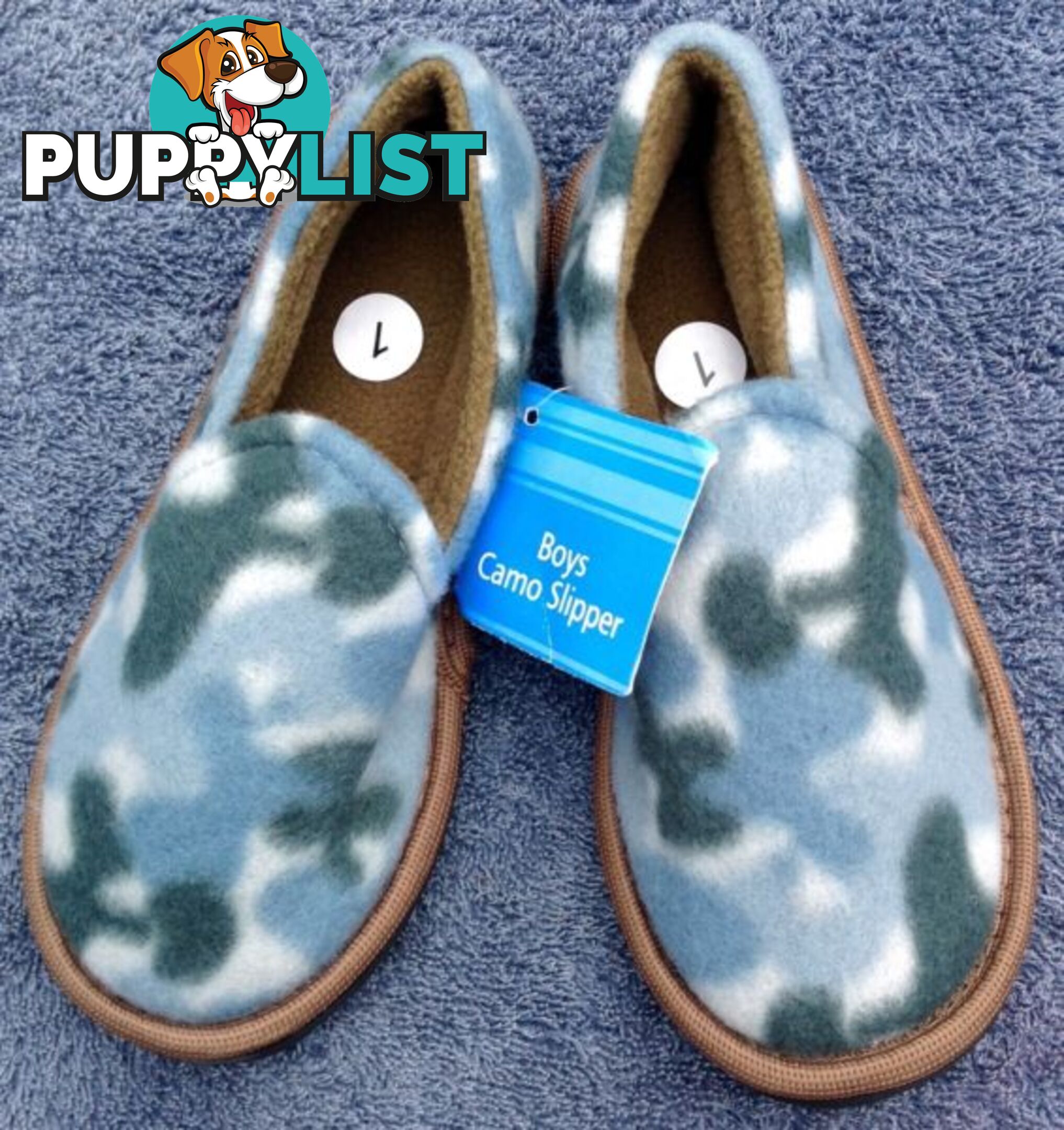 New Boy's Camo Slippers