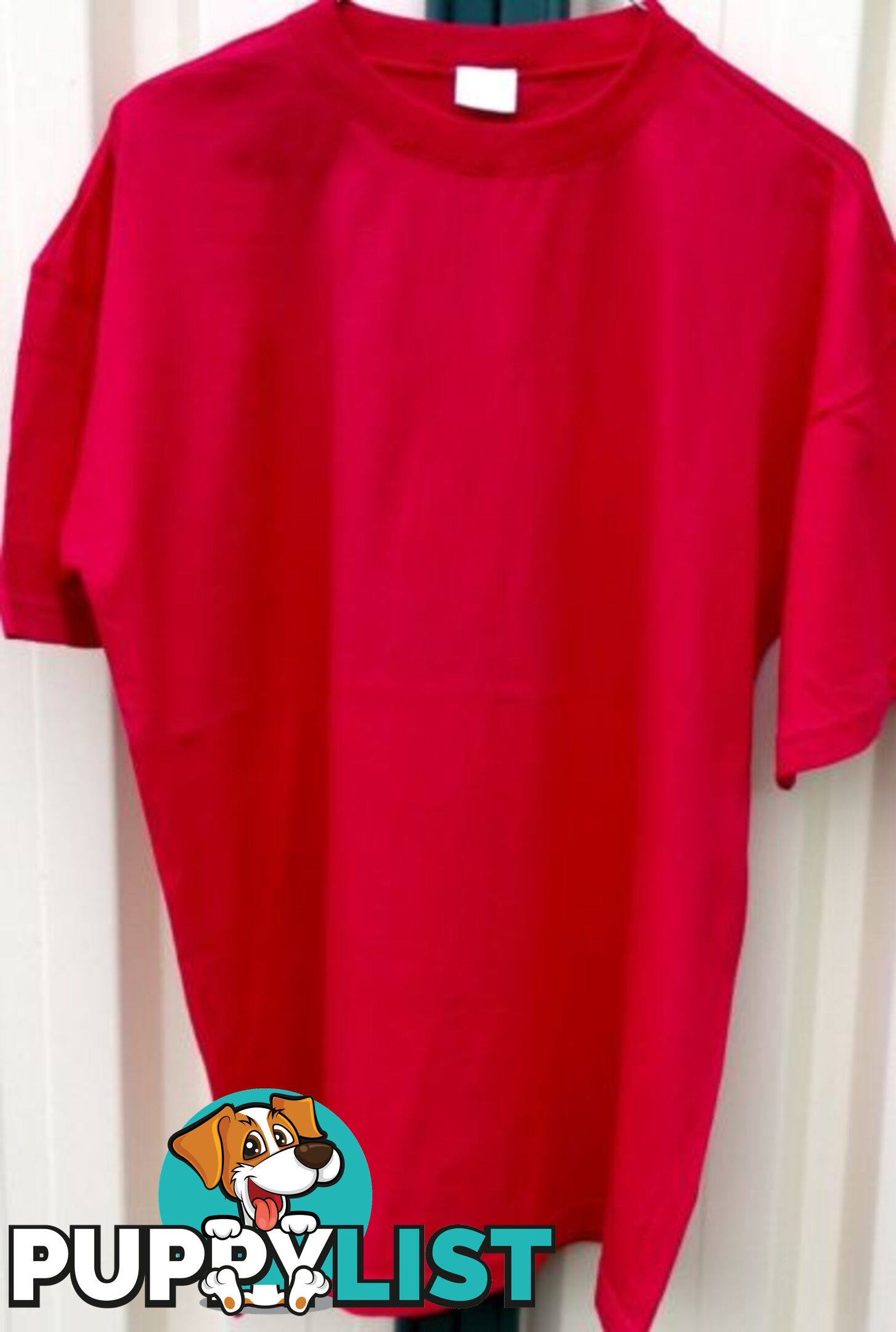 New Ladies Red Cotton Tee Shirt