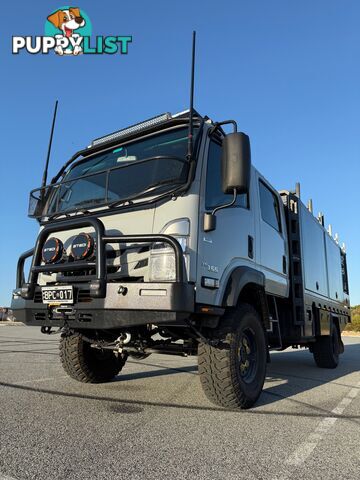 2023 Isuzu NPS75-155 Crew Cab AL Grey, 5.2L T/D AMT Chassis extended