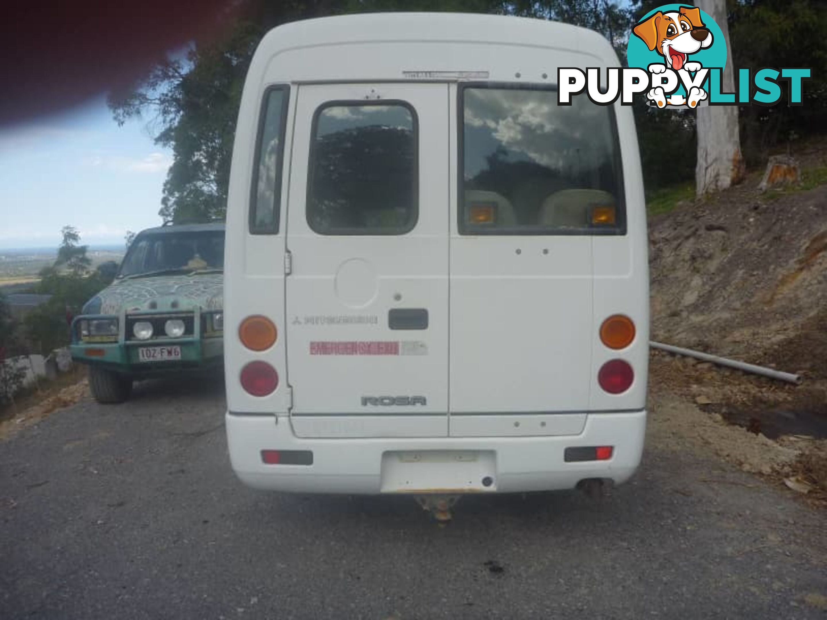 2004 Mitsubishi Rosa Bus White