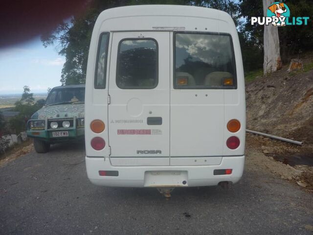 2004 Mitsubishi Rosa Bus White