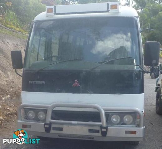 2004 Mitsubishi Rosa Bus White