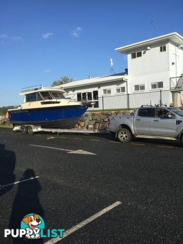 8.5m x 3,1m beam ( 11m over all) Kestrel 1983