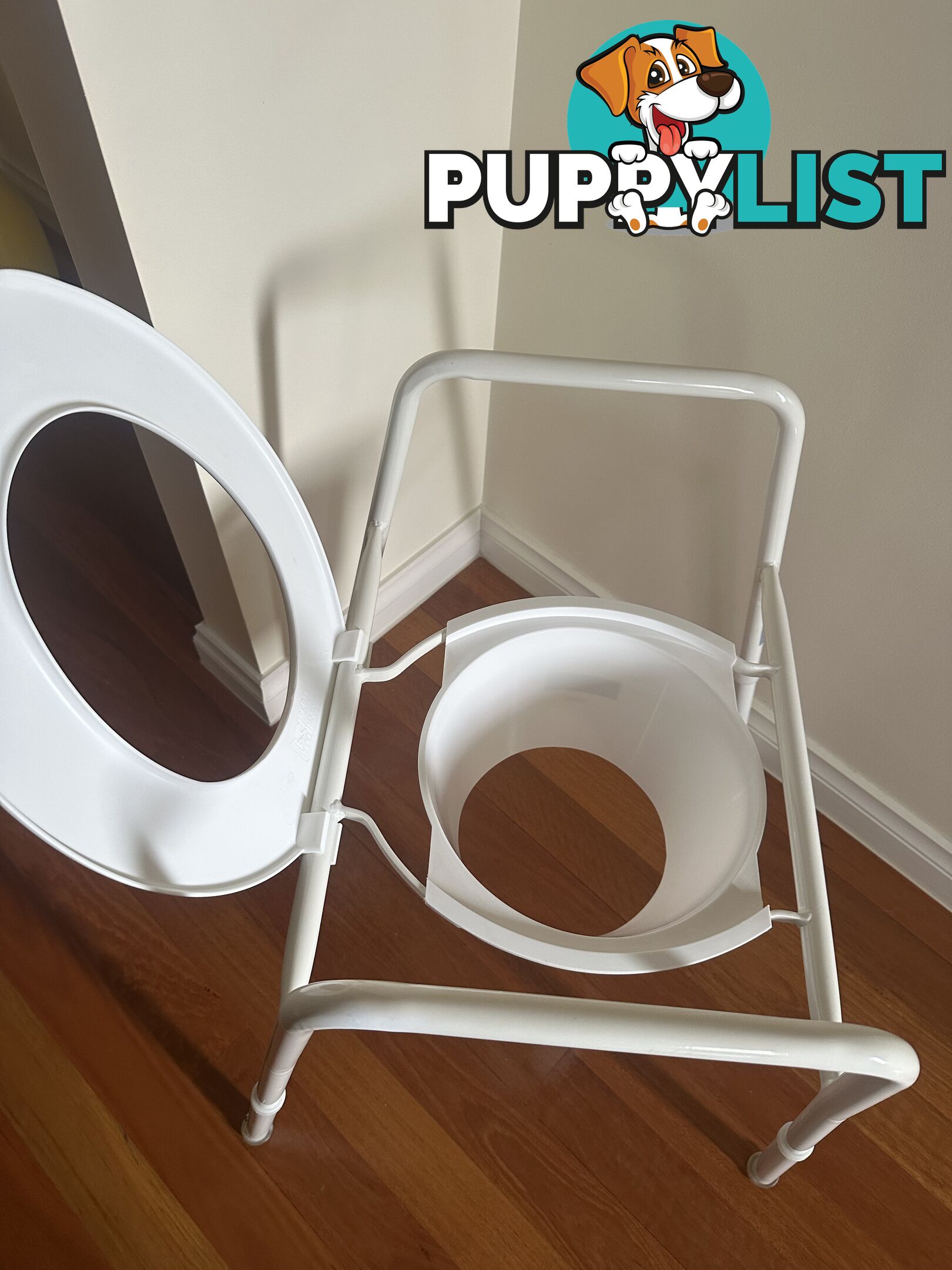 Over toilet seat rails and splash guard
