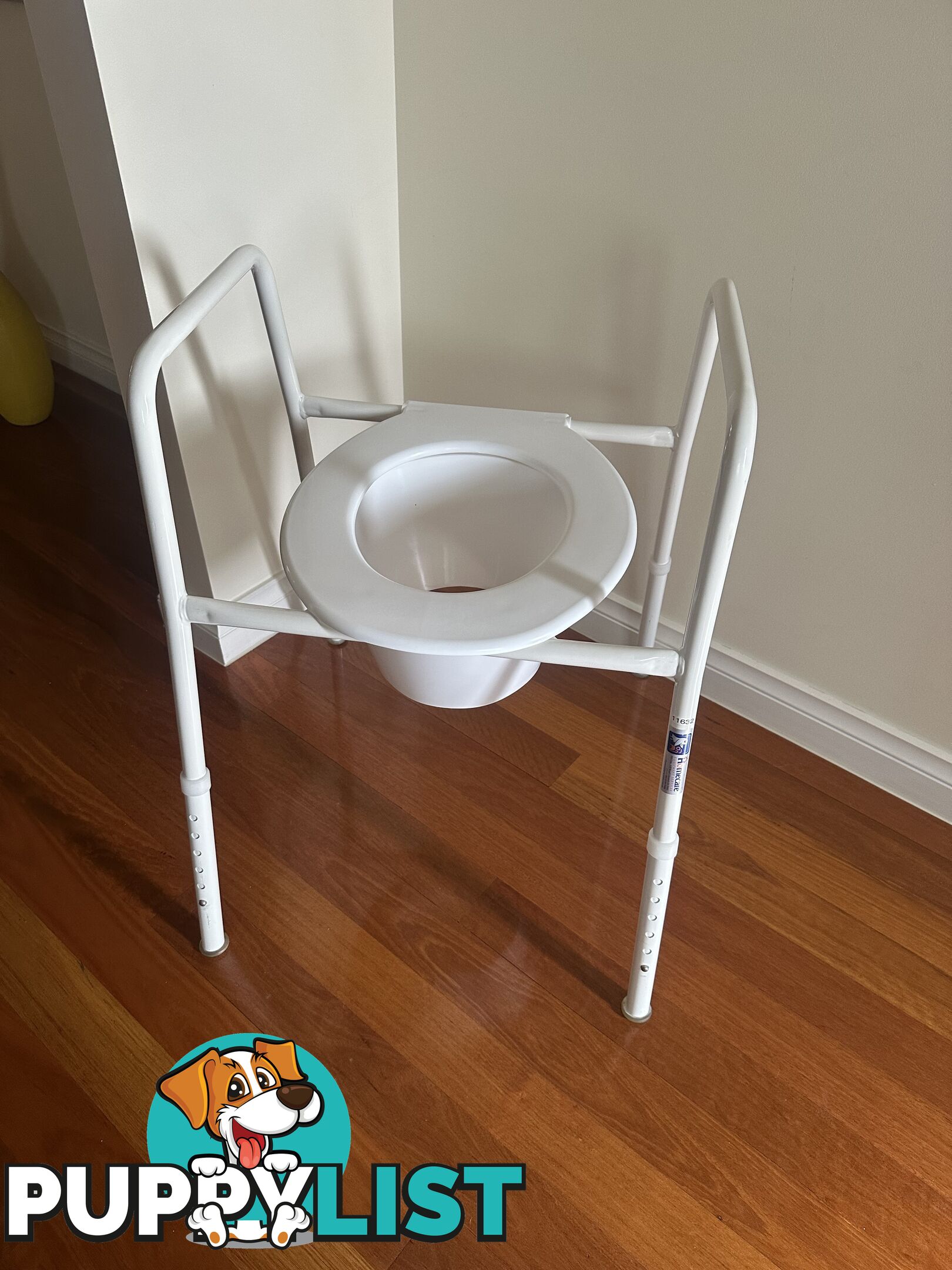 Over toilet seat rails and splash guard