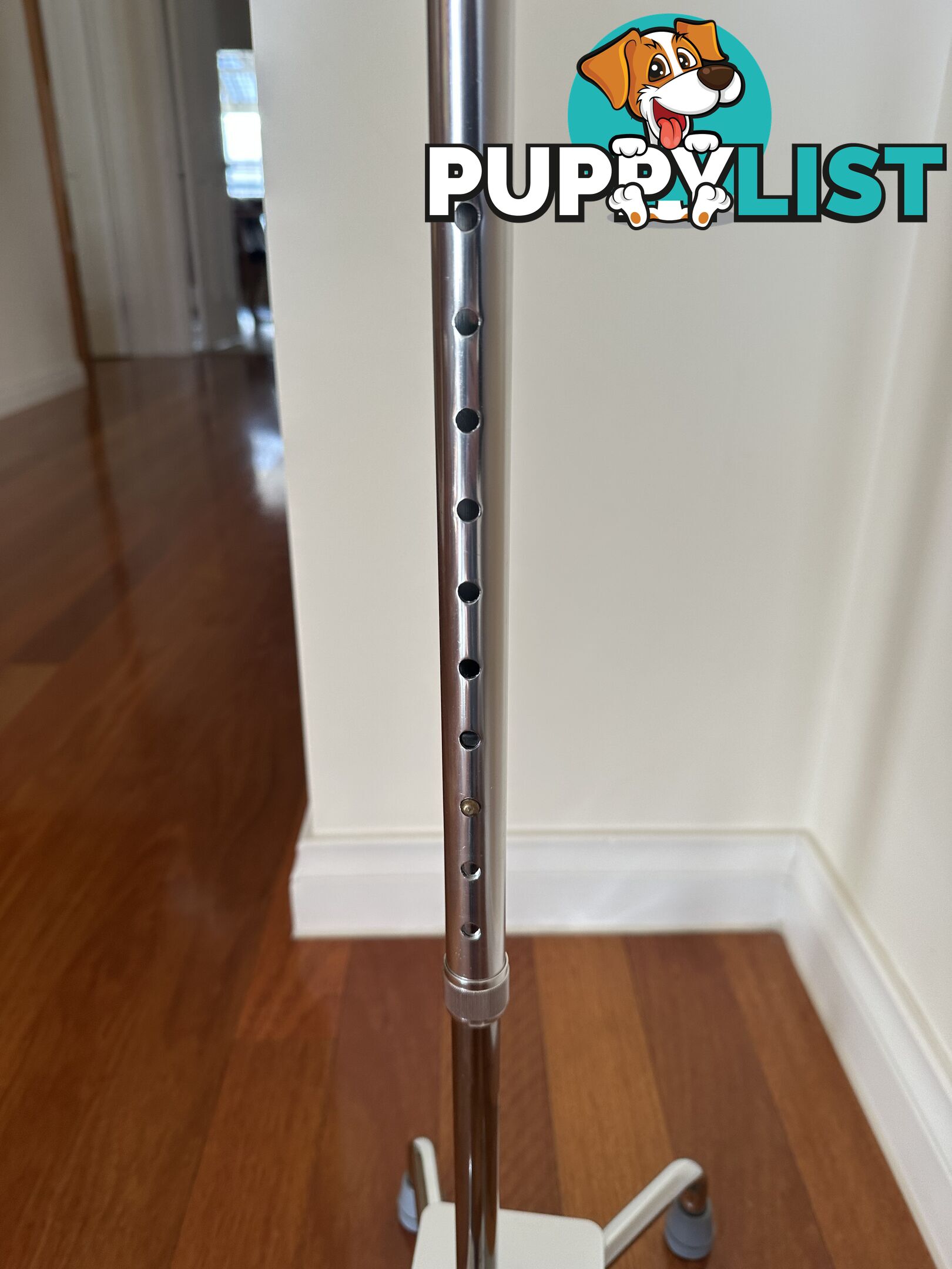 Walking Stick Quad Foot Adjustable Centred Base