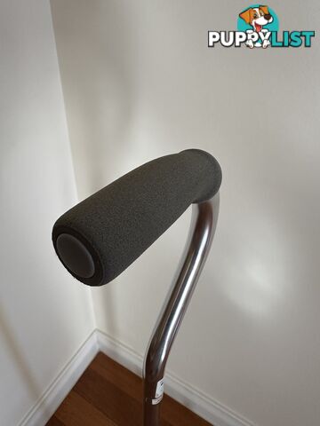 Walking Stick Quad Foot Adjustable Centred Base