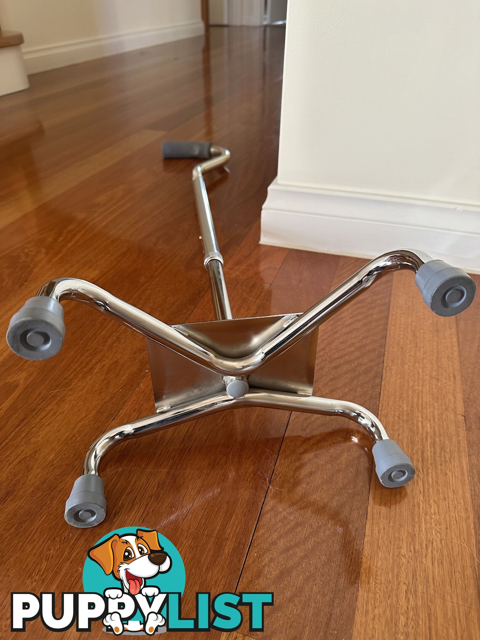 Walking Stick Quad Foot Adjustable Centred Base