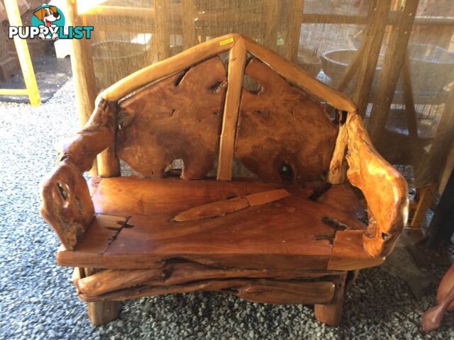 TEAK BENCH 120x110x60cm