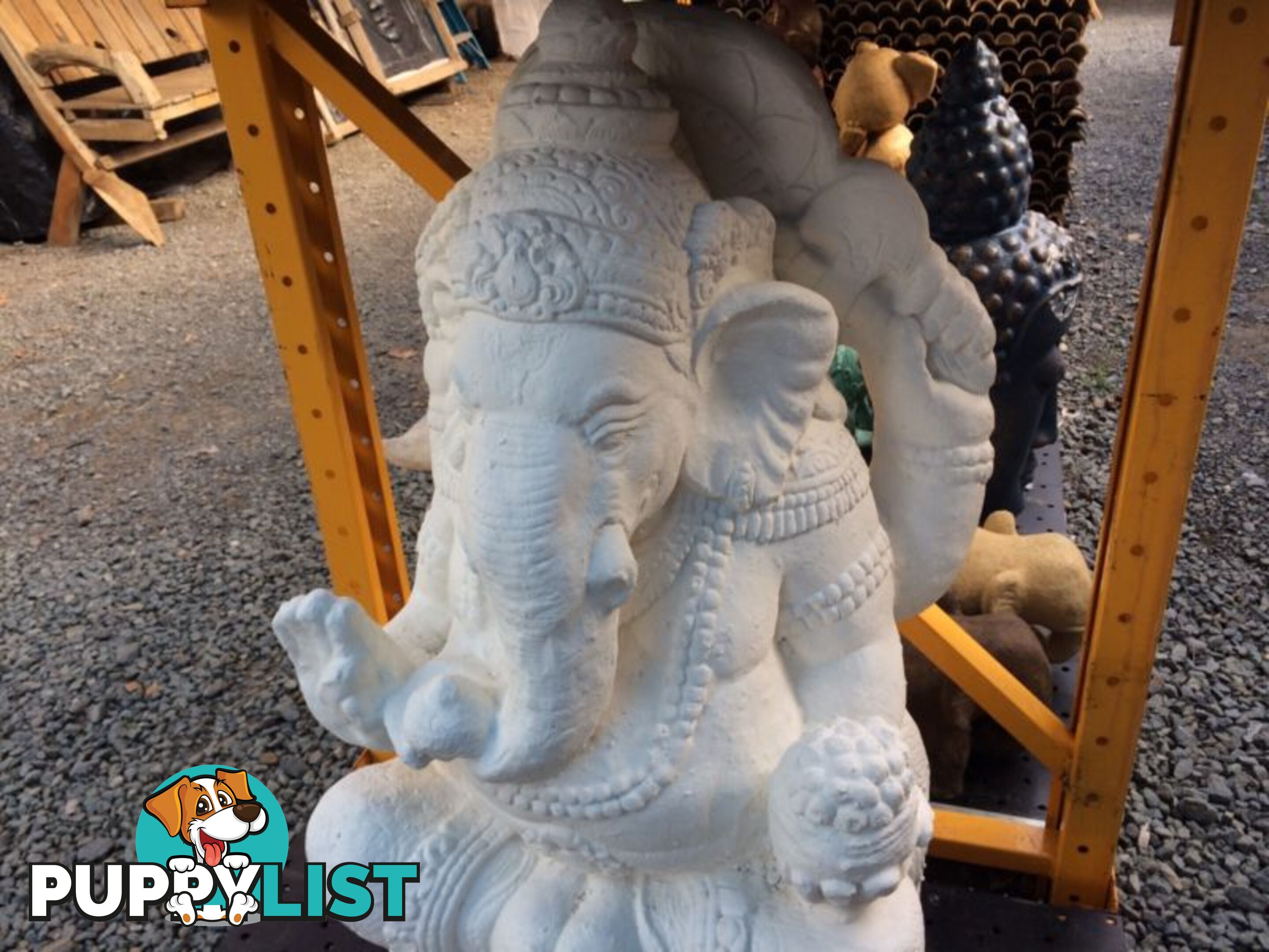 STATUE GANESHA 100cm (GREY/BC)