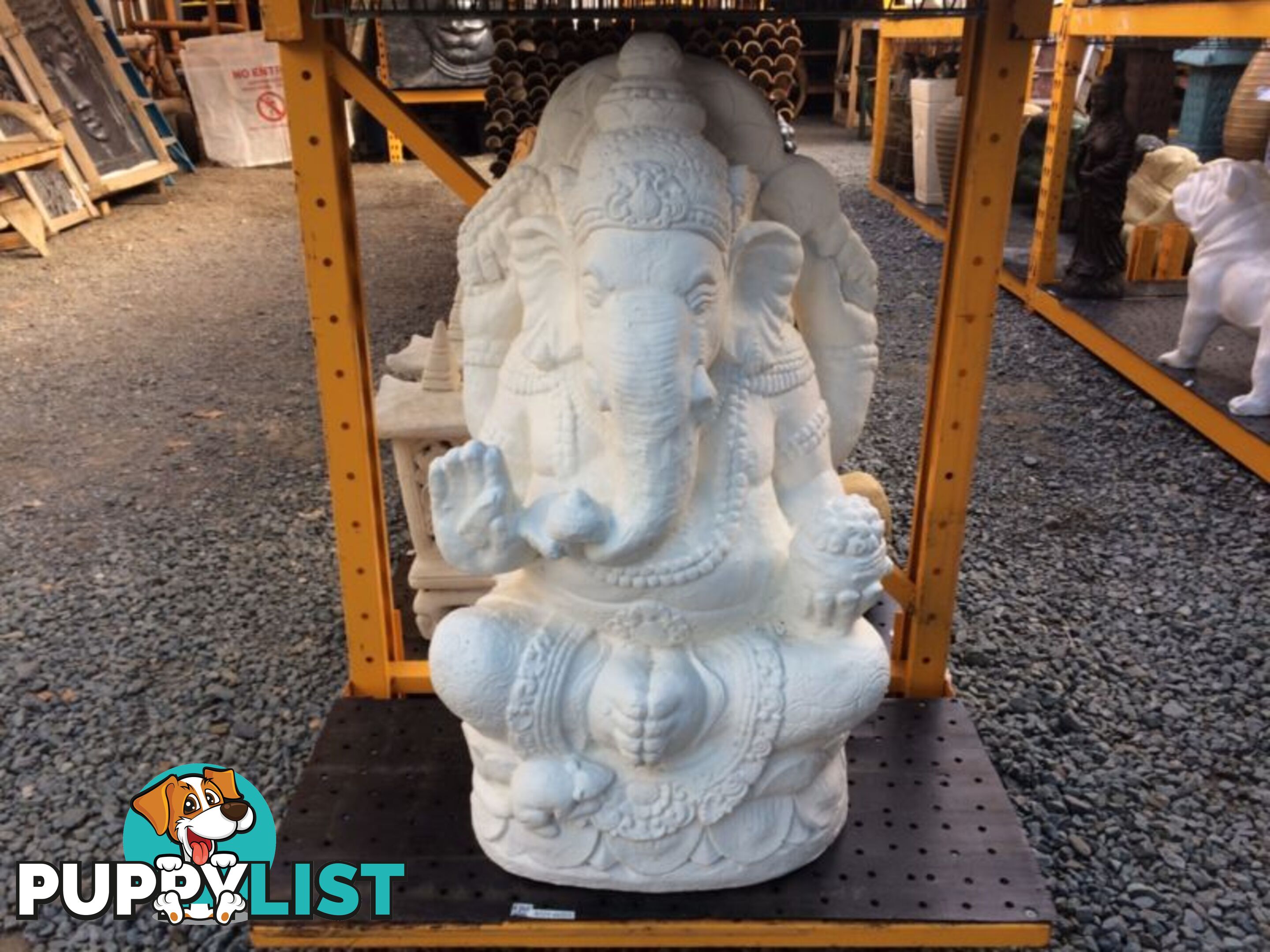 STATUE GANESHA 100cm (GREY/BC)