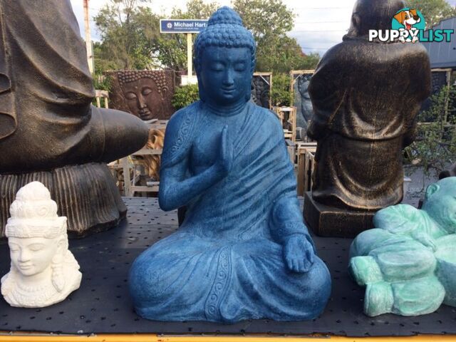 STATUE SITTING BUDDHA MEDITATION 60cm (BLUE)