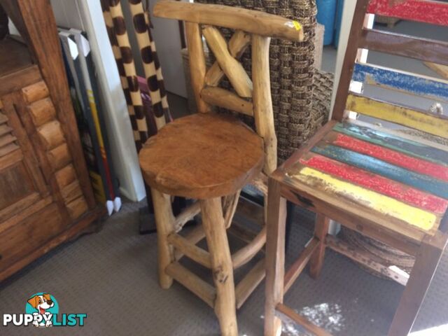 TEAK BAR STOOL LARGE