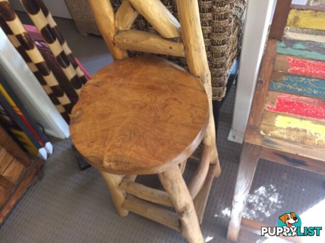 TEAK BAR STOOL LARGE