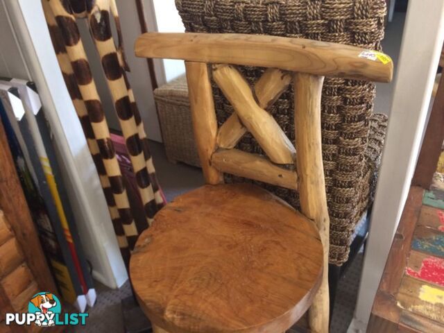 TEAK BAR STOOL LARGE