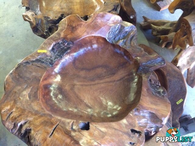 TEAK BOWL 80cm