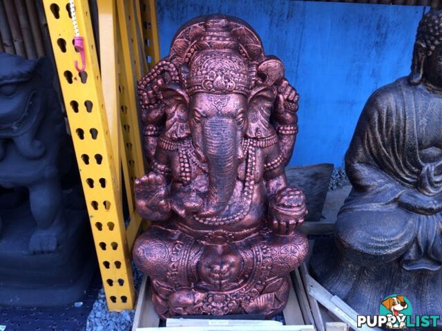 STATUE GANESHA SITTING 100x60x45cm (COPPER)