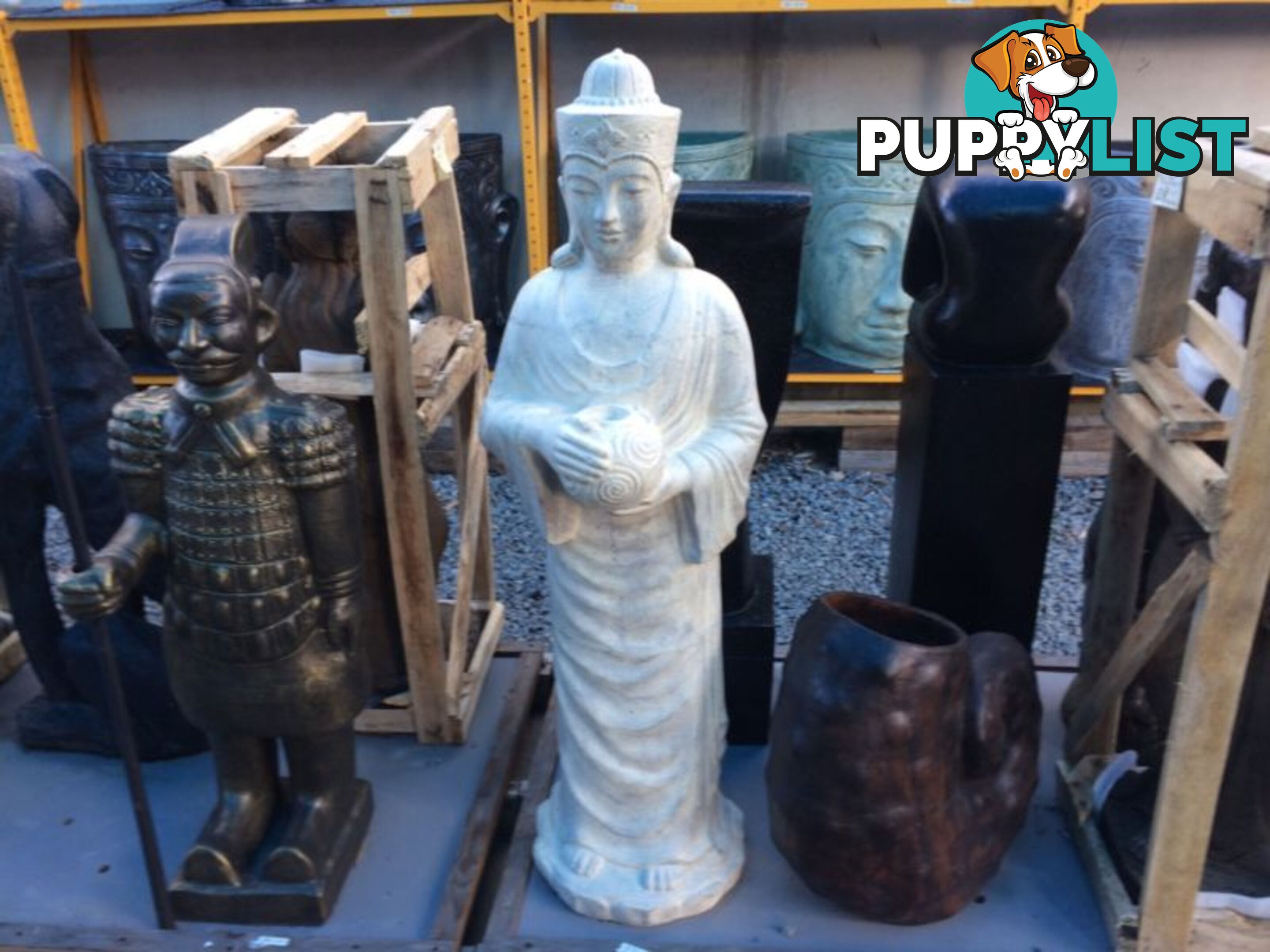 STATUE STANDING THAI BUDDHA WITH BOWL