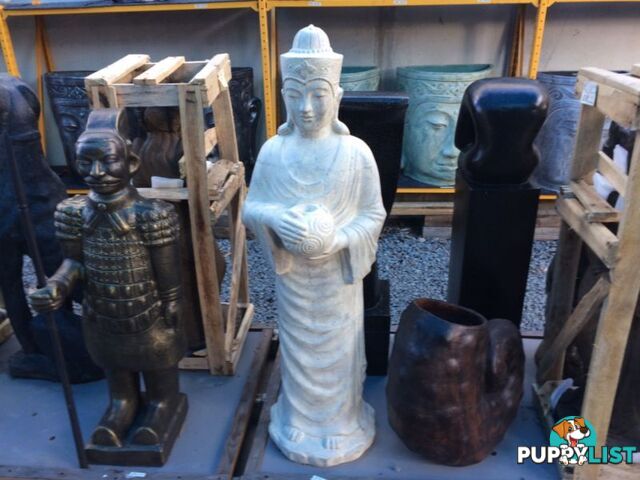 STATUE STANDING THAI BUDDHA WITH BOWL