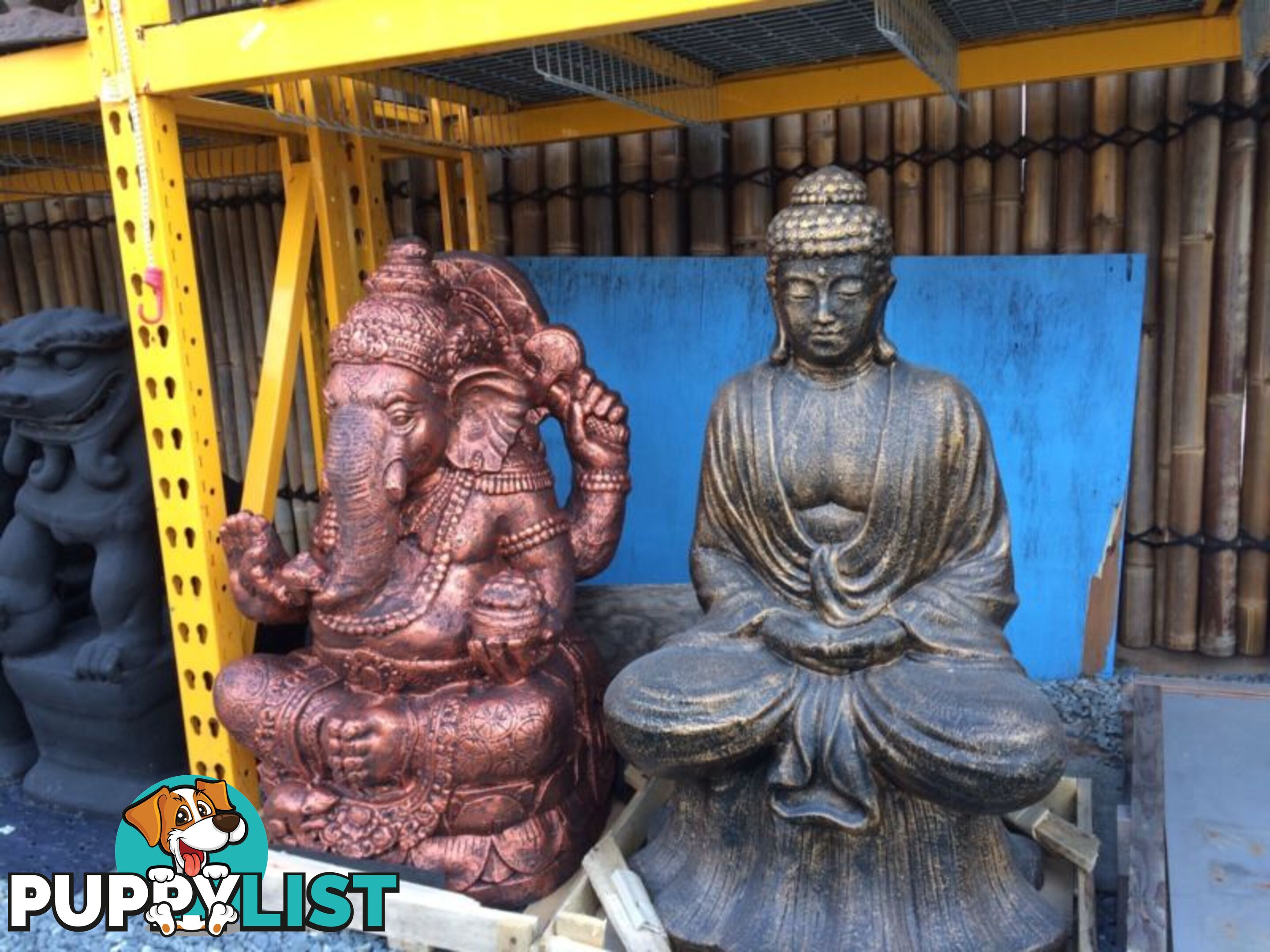 STATUE SITTING BUDDHA LOTUS 100cm