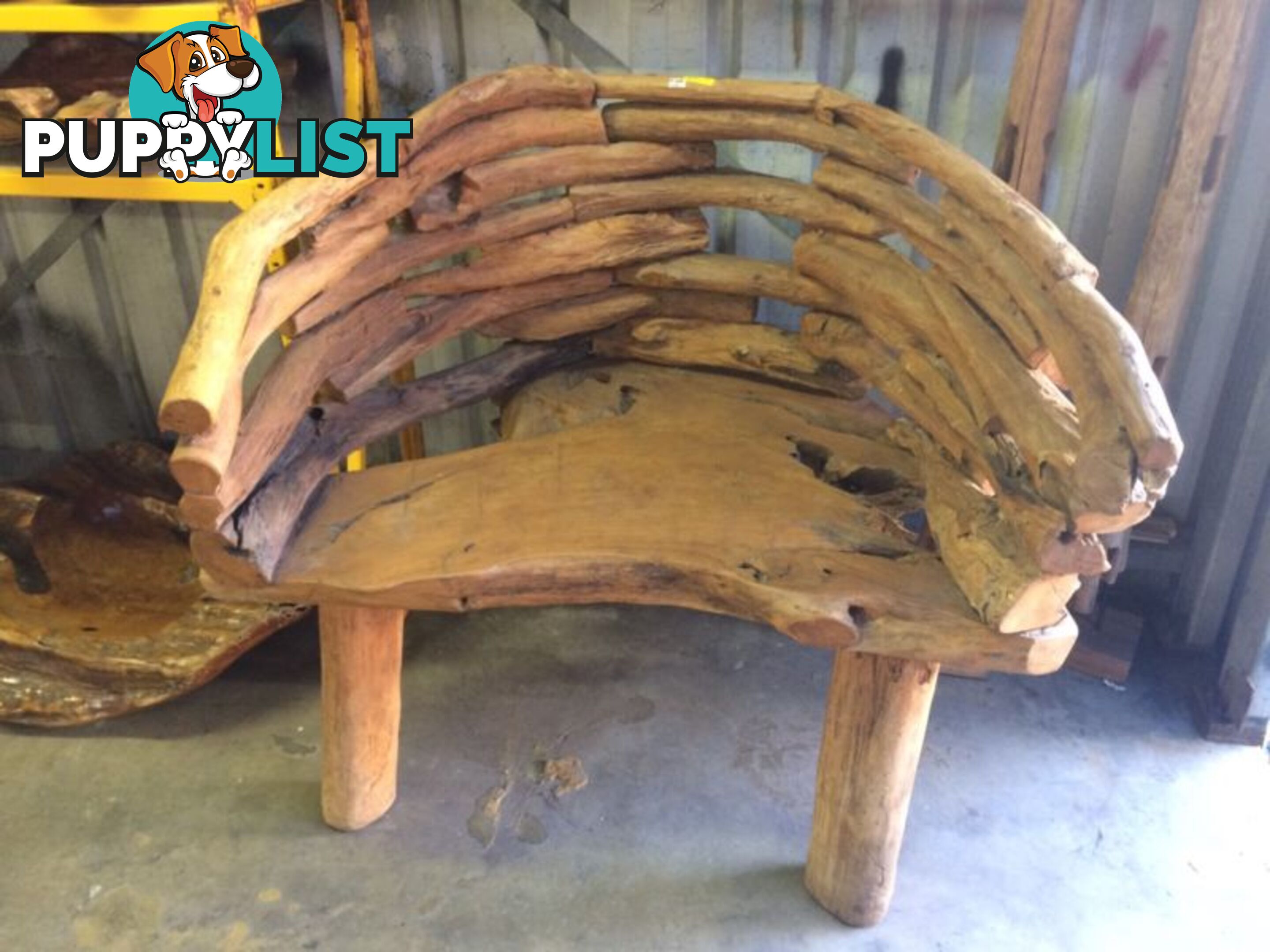 LARGE TEAK CHAIR