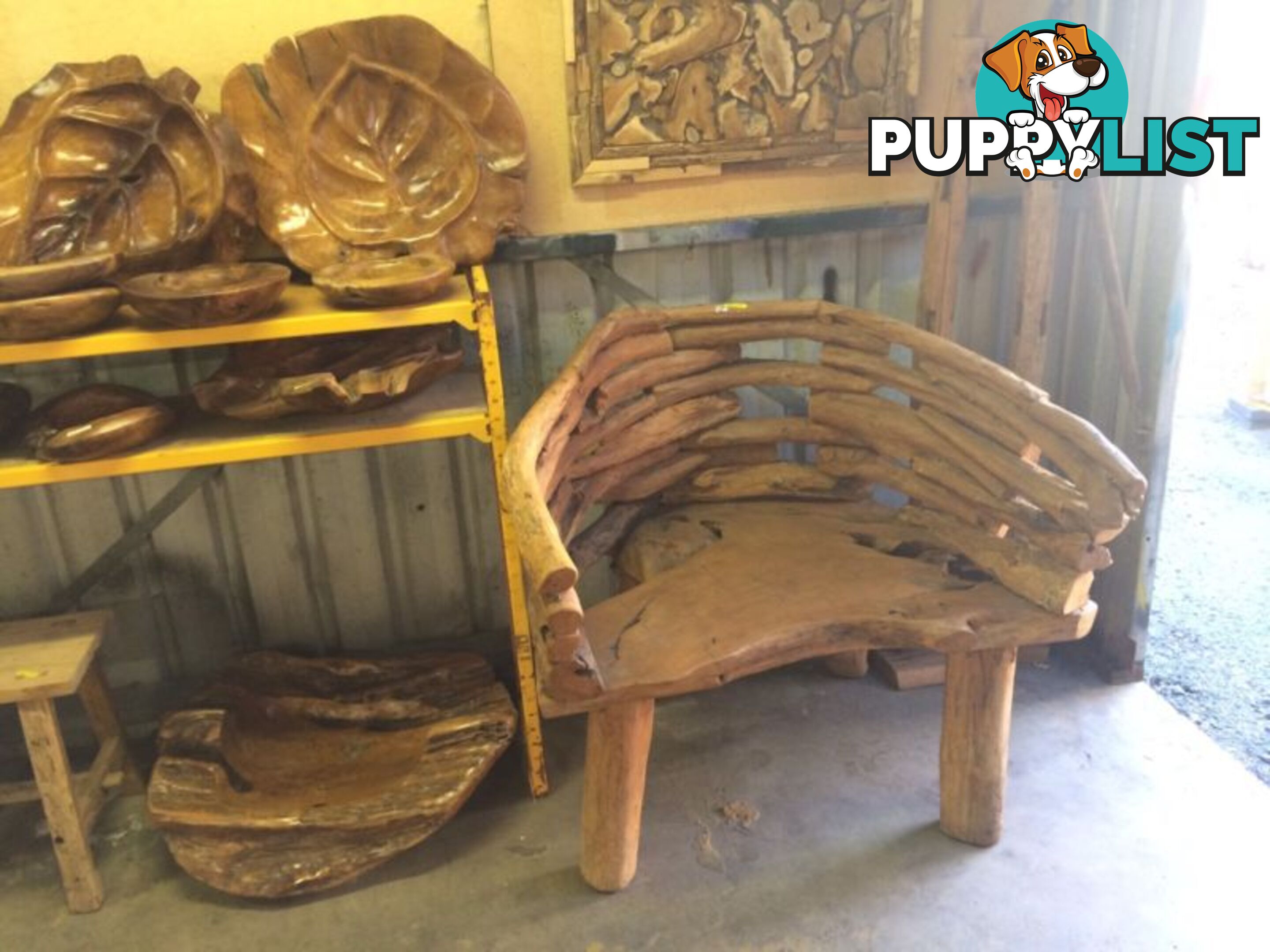 LARGE TEAK CHAIR