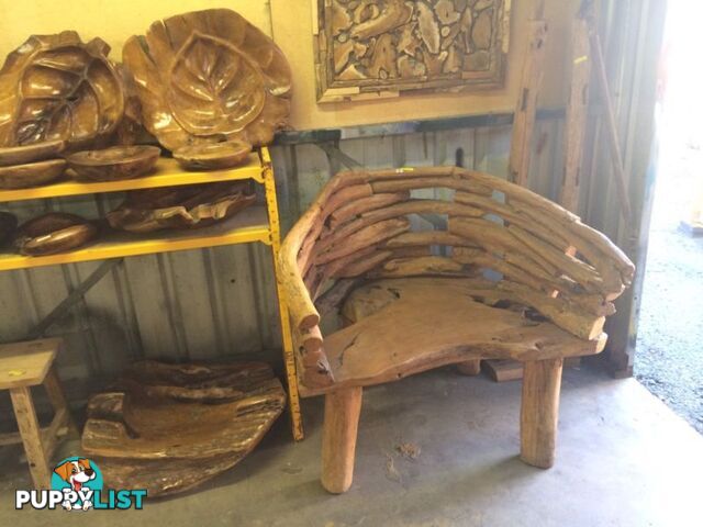 LARGE TEAK CHAIR