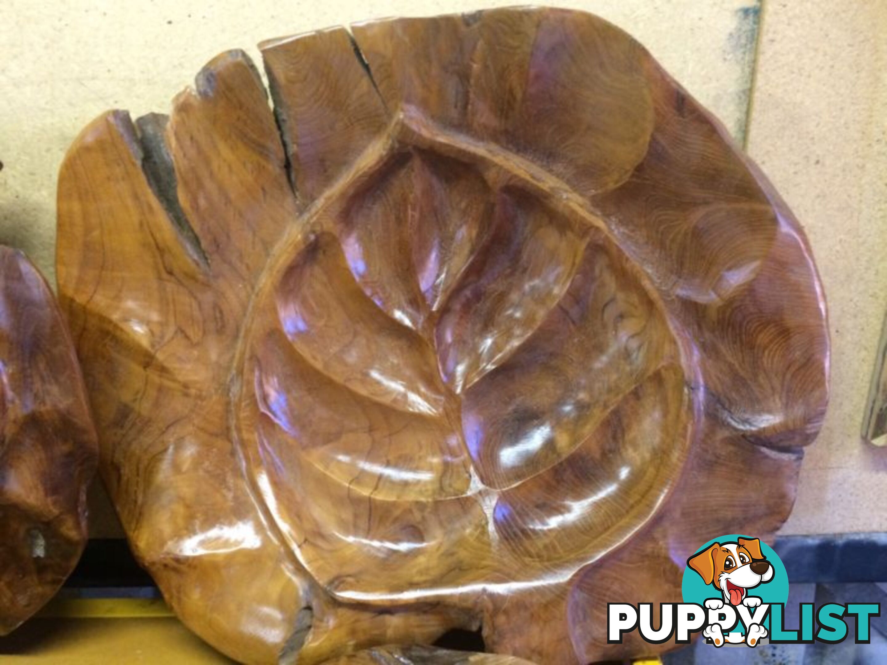 TEAK LEAF BOWL 50-60cm