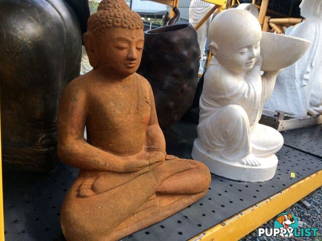 STATUE SITTING BUDDHA 52cm (RUSTIC)