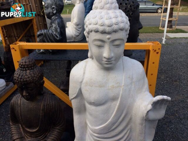 STATUE STANDING BUDDHA (WHITE)