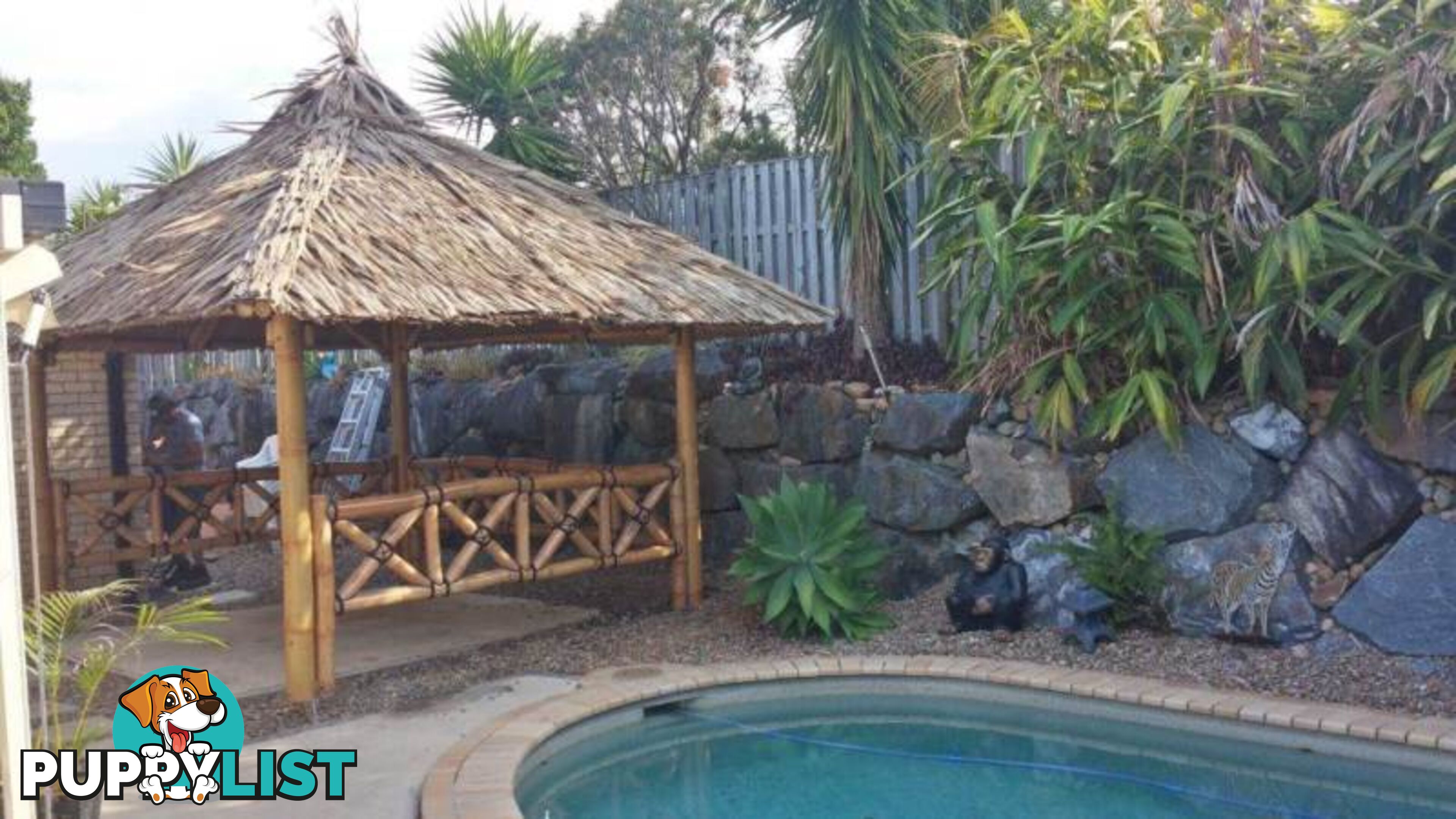 BALI HUT 3m x 3.5m with 3 sides