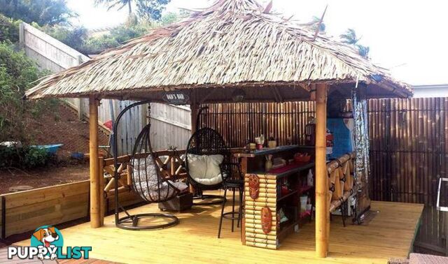 BALI HUT 3m x 3.5m with 3 sides