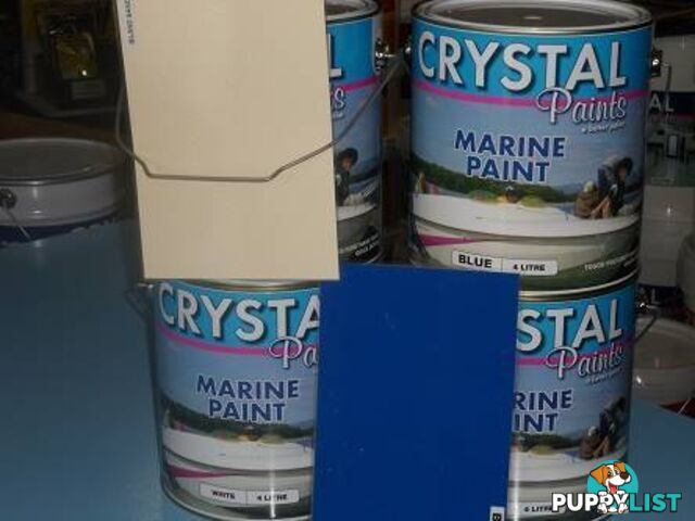 MARINE PAINT 16 LITRES 2 X 4 LT WHITE PLUS 2 X 4 LT BLUE