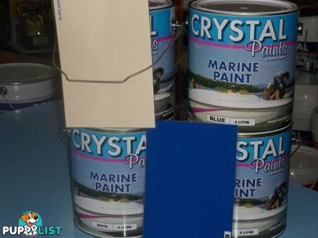 MARINE PAINT 3 X 4 LITRES 2 WHITE 1 SAFETY YELLOW