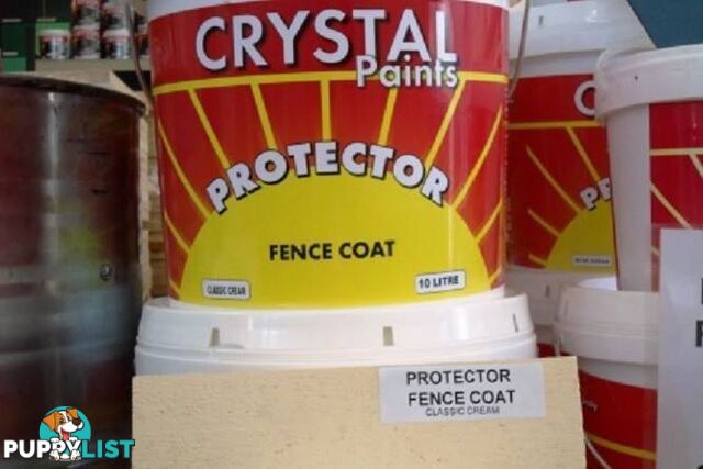 CLASSIC CREAM FENCE PAINT 3 X 10 LITRES MATT ACRYLIC