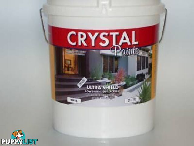 LOW SHEEN ACRYLIC 30 X 20LTS EXTERIOR INTERIOR WHITE PAINT