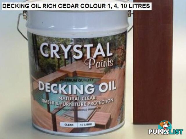 RICH CEDAR DECKING OIL 30 LITRES PREMIUM GRADE DELIEVRED