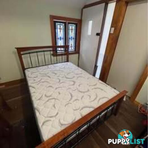 Double Bed Frame – Rustic Modern Look – Fast Pickup