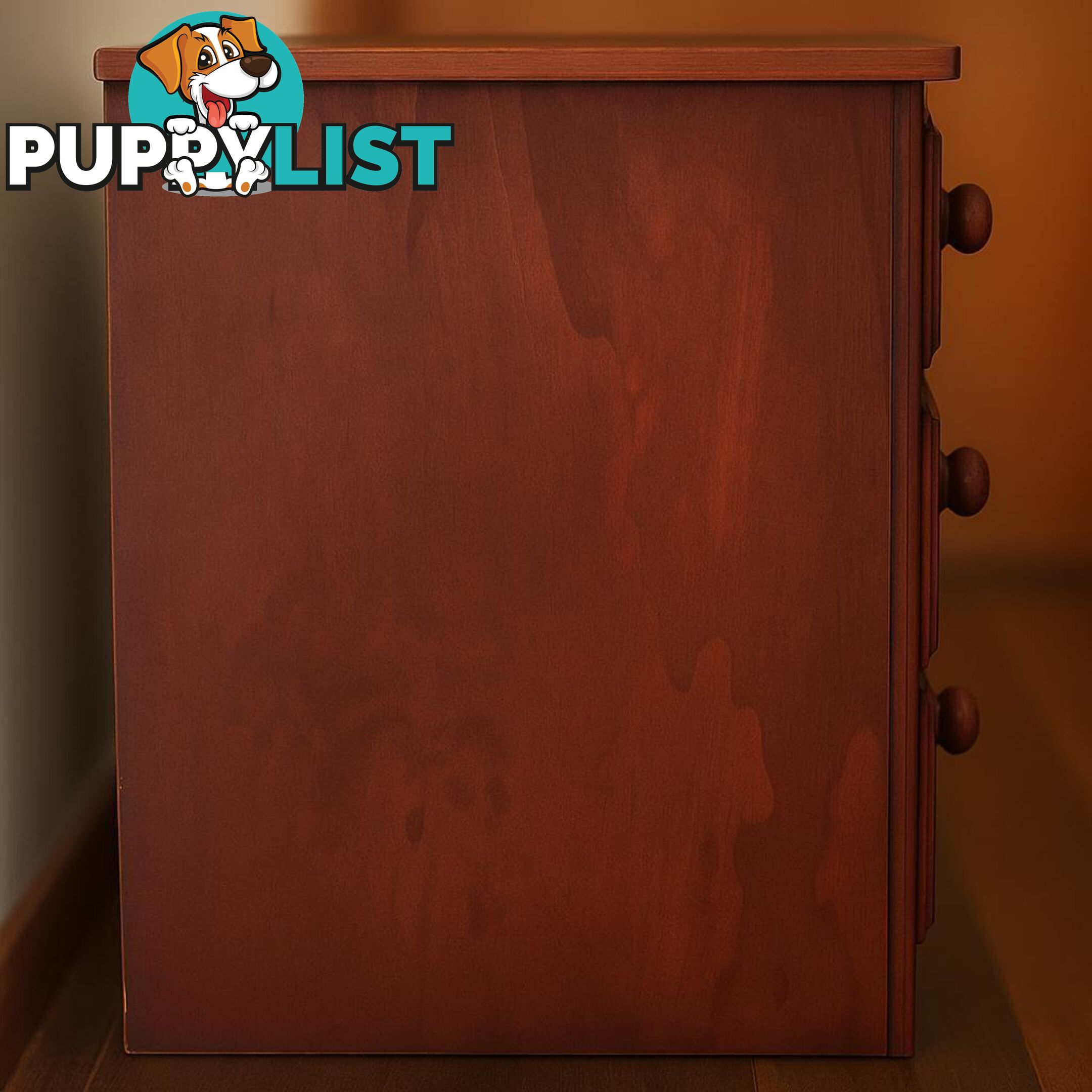 Rustic Wooden 3-Drawer Dresser - Perfect for Storage & Style