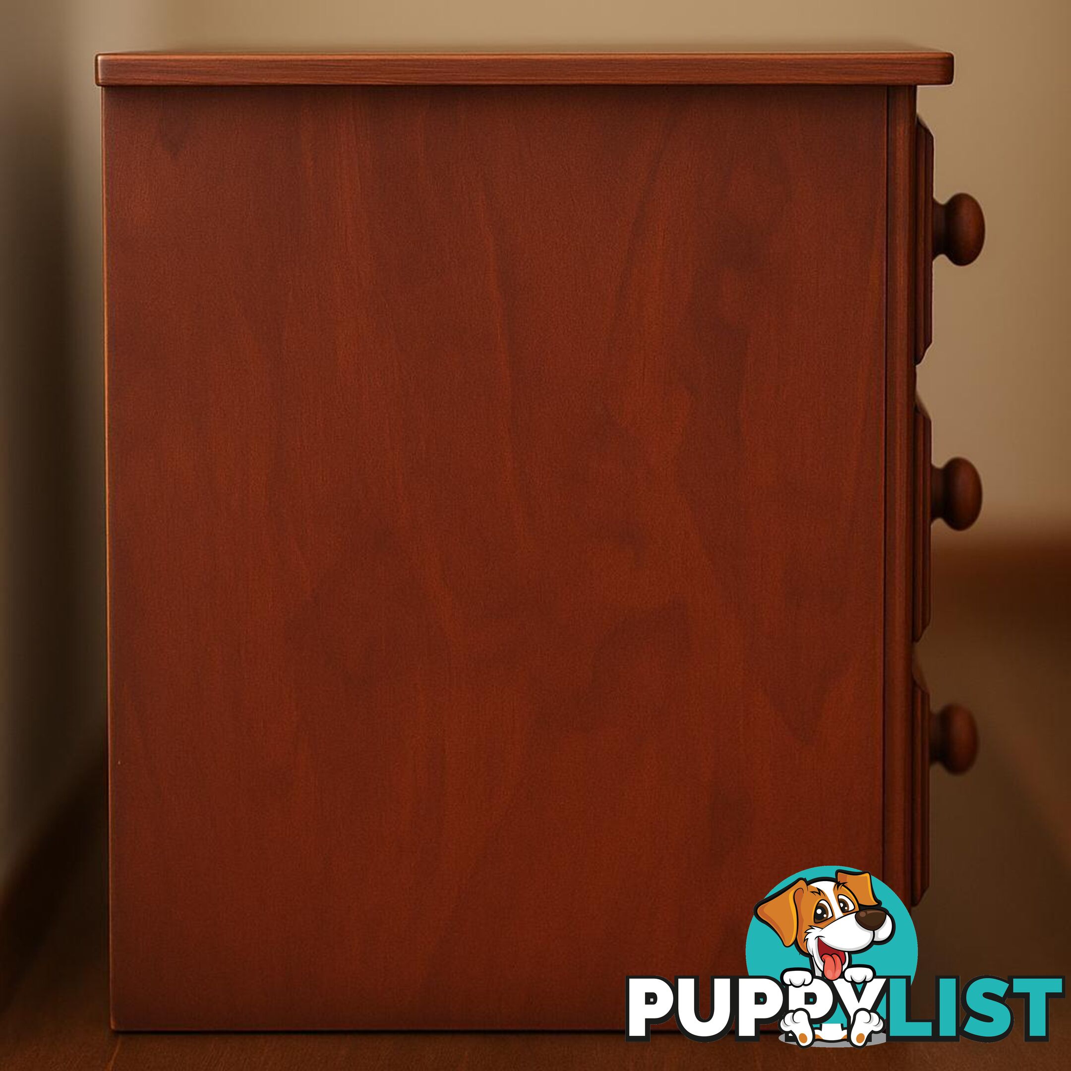 Rustic Wooden 3-Drawer Dresser - Perfect for Storage & Style