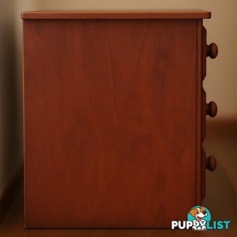 Rustic Wooden 3-Drawer Dresser - Perfect for Storage & Style