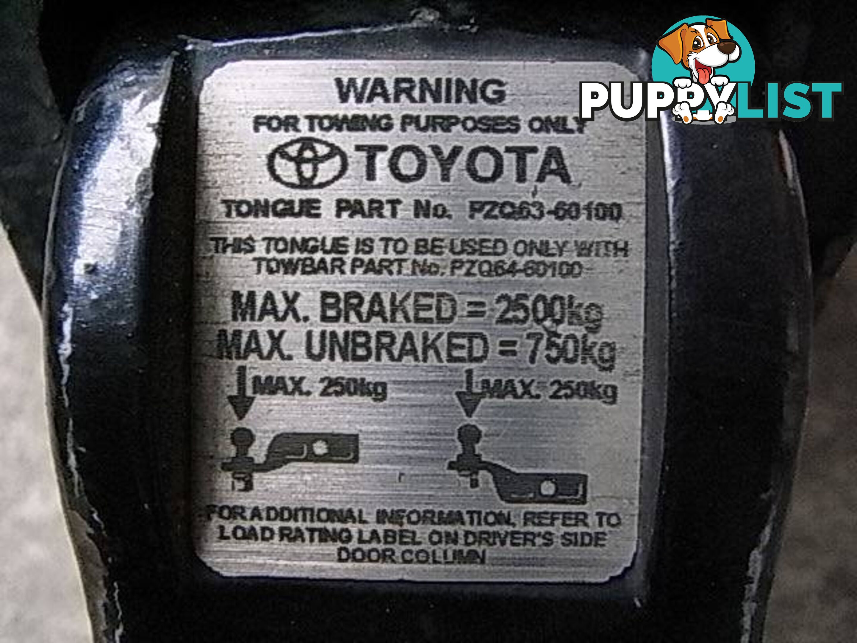 TOYOTA PRADO - PZQ64-60100 and TONGUE Part No - PZQ63-60100. pic