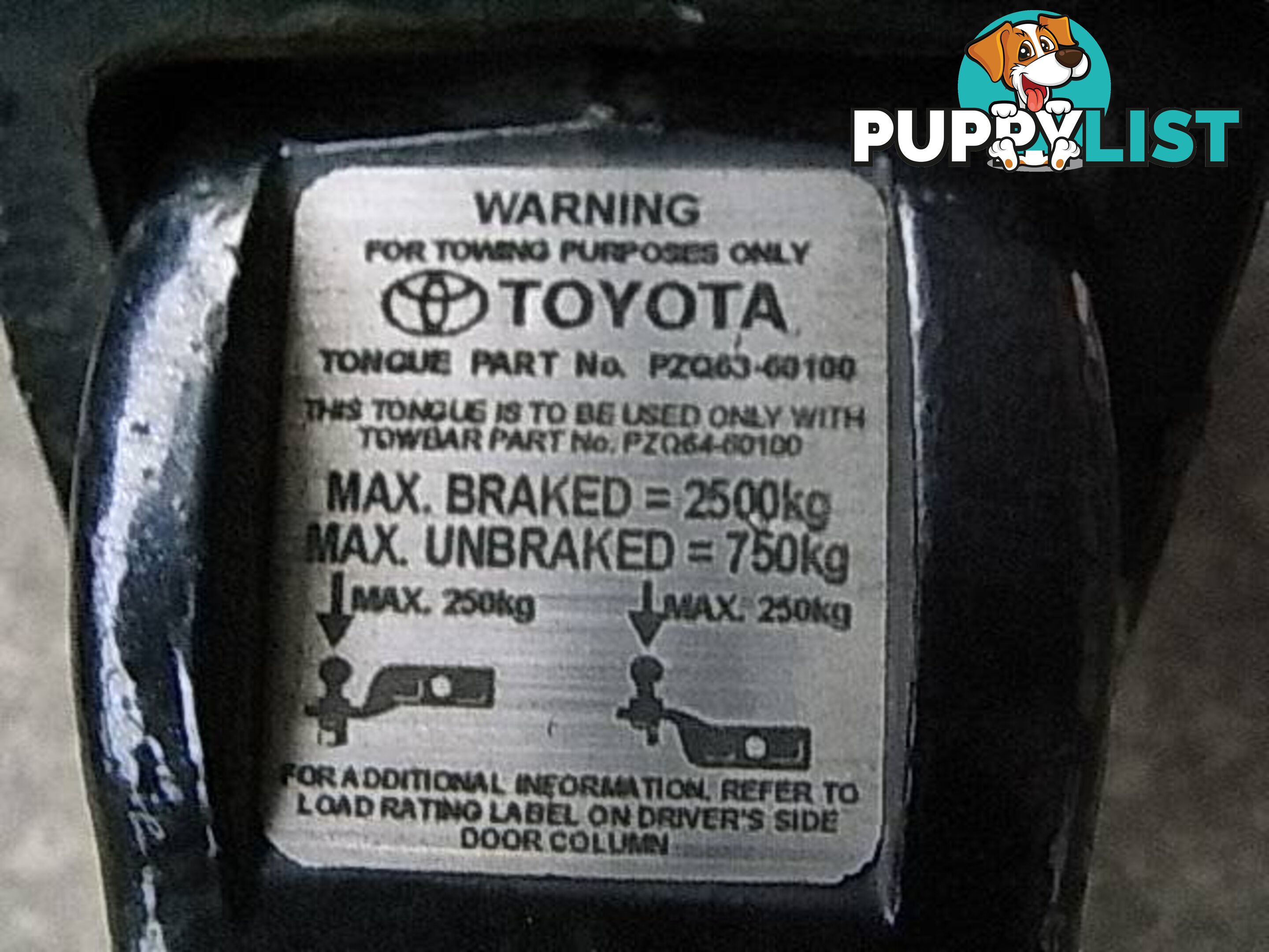 TOYOTA PRADO - PZQ64-60100 and TONGUE Part No - PZQ63-60100. pic