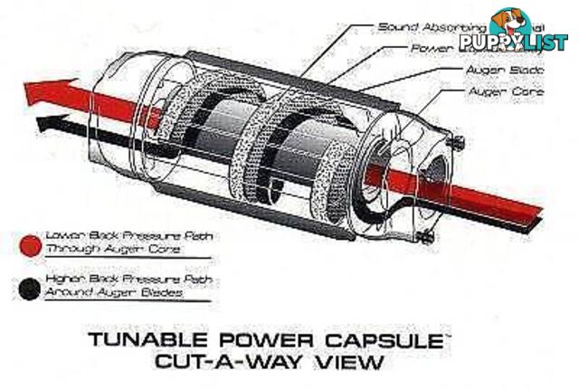 2X POWER EFFECTS TURNABLE POWER CAPSULE EXHAUSTS 3 INCH BORE