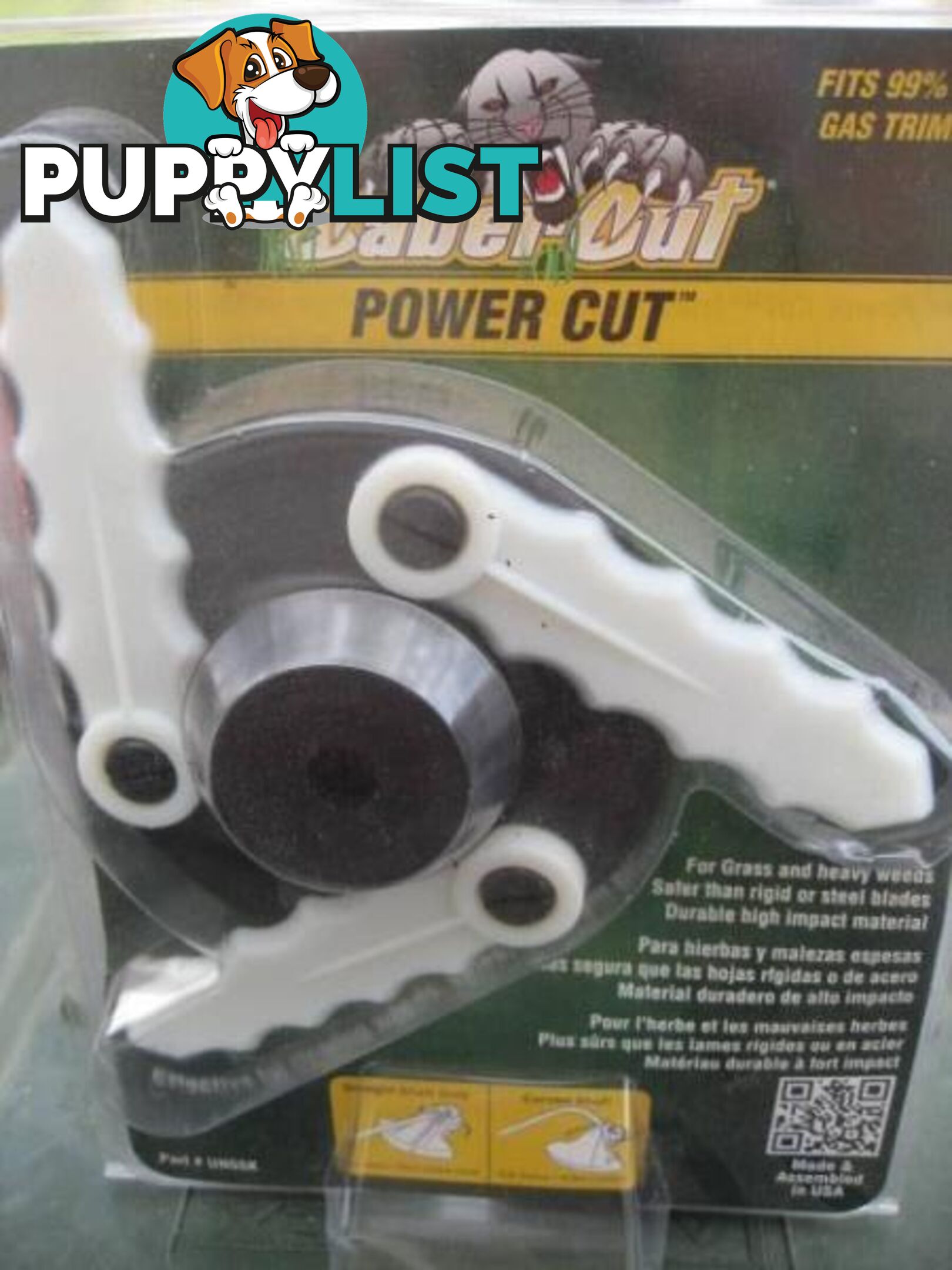 Power Cut Nylon Swing Blade Trimmer Head Fits 99% of all MODELS